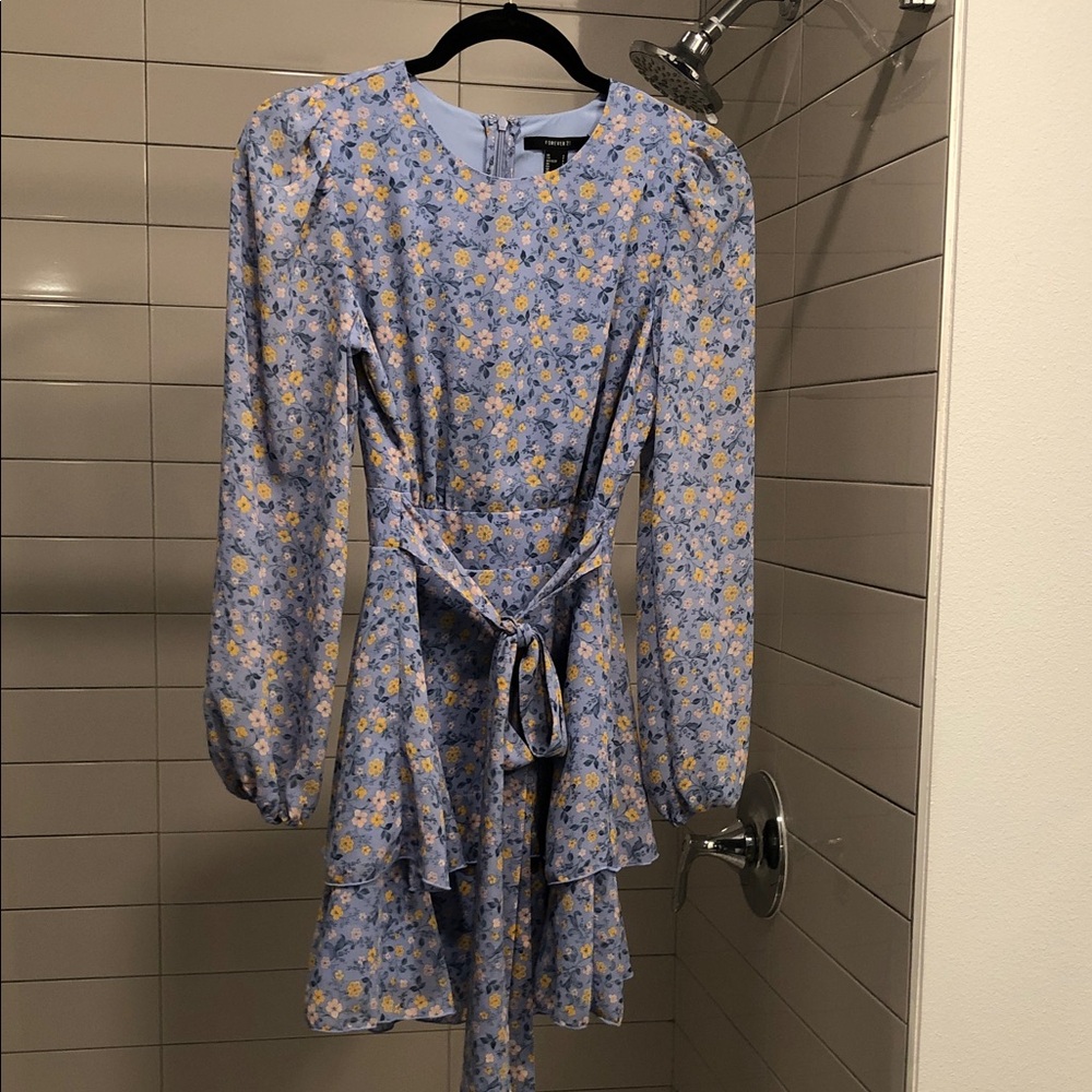 Forever 21 Blue Floral Mini Dress